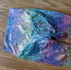 Purusha people leggings rainbow unicorn m new